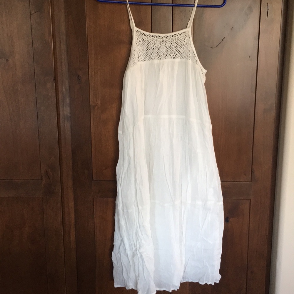 Gap white midi dress